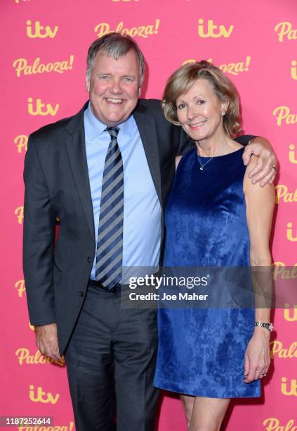 Clive Tyldesley and wife Susan attend the ITV Palooza 2019 at The Royal Festival Hall on November 12, 2019 in London, England.