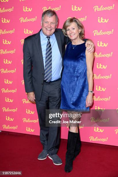 Clive Tyldesley and wife Susan attend the ITV Palooza 2019 at The Royal Festival Hall on November 12, 2019 in London, England.