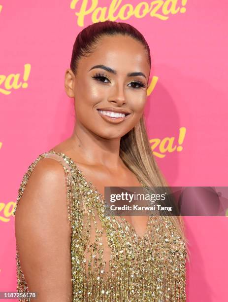 Amber Gill attends the ITV Palooza 2019 at The Royal Festival Hall on November 12, 2019 in London, England.