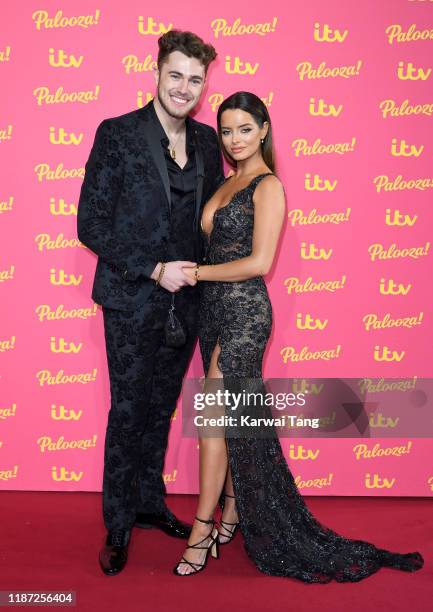 Curtis Pritchard and Maura Higgins attends the ITV Palooza 2019 at The Royal Festival Hall on November 12, 2019 in London, England.