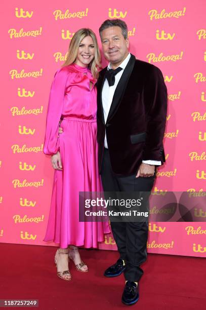 Lisa Faulkner and John Torode attend the ITV Palooza 2019 at The Royal Festival Hall on November 12, 2019 in London, England.