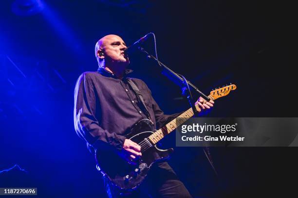 English guitarist and singer Baz Warne of The Stranglers performs live on stage at a concert at Huxleys Neue Welt on December 8, 2019 in Berlin,...