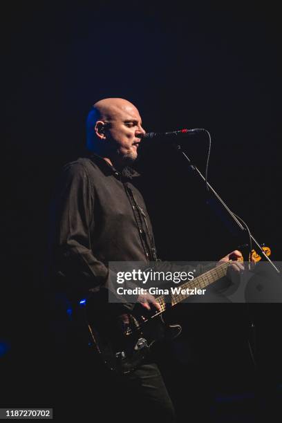 English guitarist and singer Baz Warne of The Stranglers performs live on stage at a concert at Huxleys Neue Welt on December 8, 2019 in Berlin,...