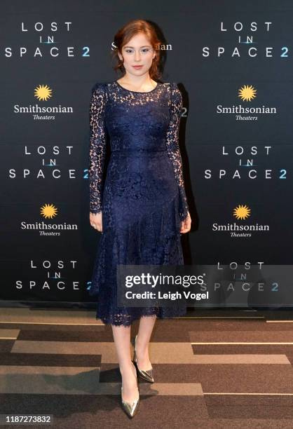 Mina Sundwall arrives at A Special Screening Of "Lost in Space" Season 2 hosted by Netflix and Legendary Entertainment In Washington, D.C. At...