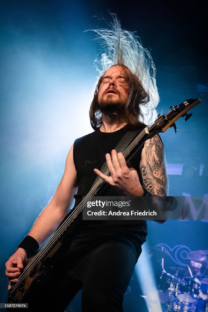 Niilo Sevänen of Insomnium performs live on stage during a concert at
