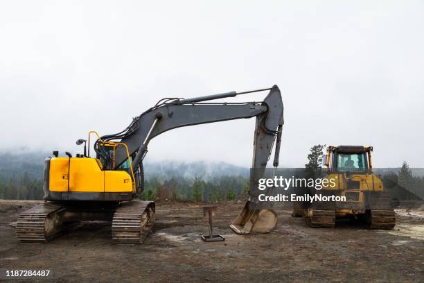 byggområde - grävmaskin bildbanksfoton och bilder