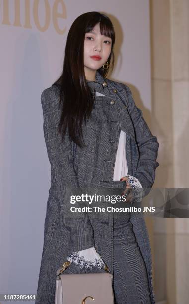 Joy of Red Velvet attends Chloe Launch Event for "C" Logo at Lotte Department Store on November 5th, 2019 in Seoul, South Korea.