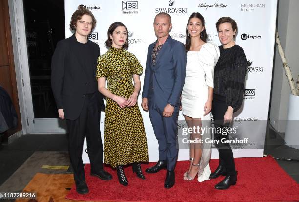 Actor Ben Rosenfield, writer/director Annabelle Attanasio, actors James Badge Dale, Camila Morrone and Rebecca Henderson attend the "Mickey and the...