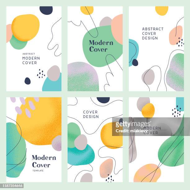 abstrakte moderne cover-vorlagen - kreativität stock-grafiken, -clipart, -cartoons und -symbole