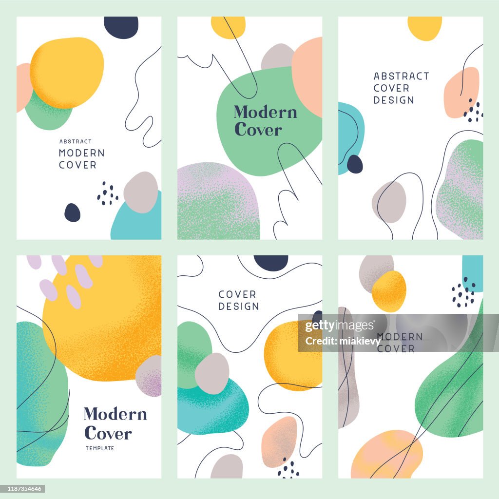 Modèles de couverture modernes abstraits