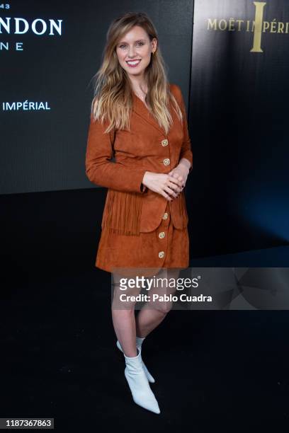 Spanish actress Manuela Velles presents the campaign to celebrate the 150th Anniversary of Moet Imperial at the Orfila Hotel on November 13, 2019 in...