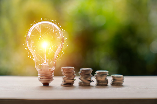 Inspiration, Ideas, Light Bulb, Business, Coin, Market - Retail Space, Gold, Travel, White Color, Achievement, Bank - Financial Building, Banking, Bright, Business Strategy, Concepts, Concepts & Topics, Creativity, C- Saving concept,Light bulb concept To build own energy financing ecosystem -Alero Balogun, Oando: Foreign Capital exit forces Nigeria