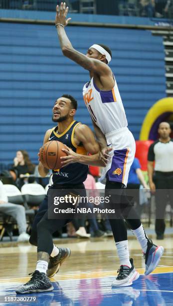 Nigel Williams-Goss of the Salt Lake City Stars drive to the basket against the Northern Arizona Suns during an NBA G-League game at the Lifetime...