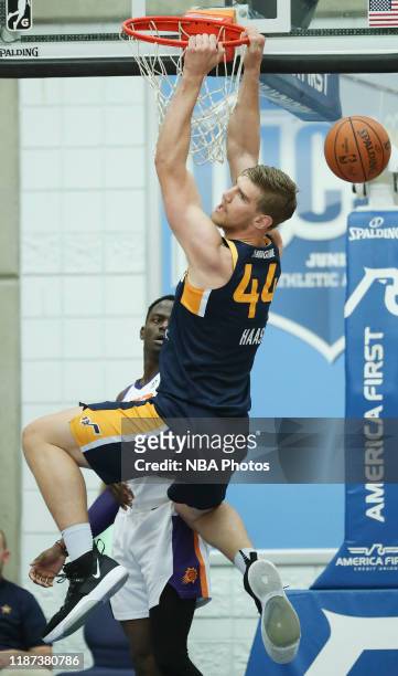 Isaac Haas of the Salt Lake City Stars dunks the ball against the Northern Arizona Suns during an NBA G-League game at the Lifetime Activities...