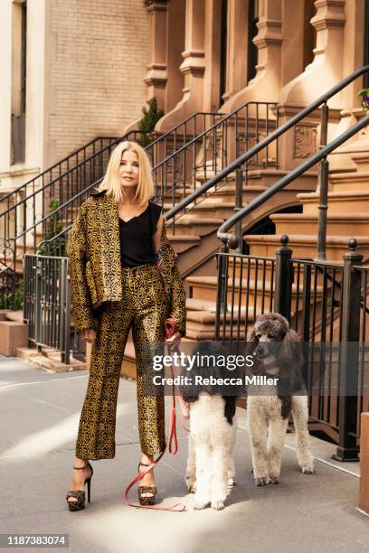 Author, journalist and television producer Candace Bushnell is photographed for the Sunday Times magazine on May 7, 2019 in New York, United States.