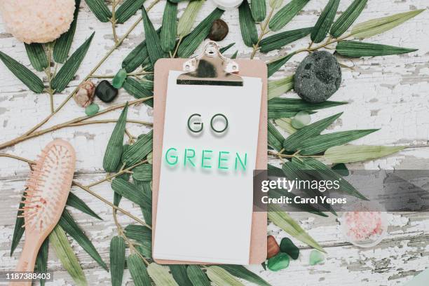 clipboard  with go green text.top view - menu specials stock pictures, royalty-free photos & images