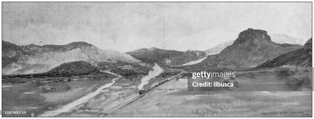 Antique illustration: Glencoe Valley