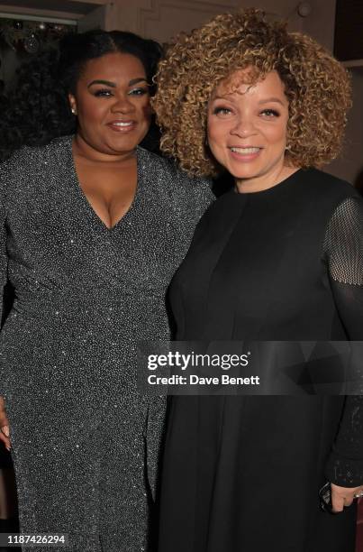 Da'Vine Joy Randolph and Ruth Carter attend an intimate dinner hosted by Edward Enninful and Anne Mensah in celebration of the BAFTA Breakthrough...