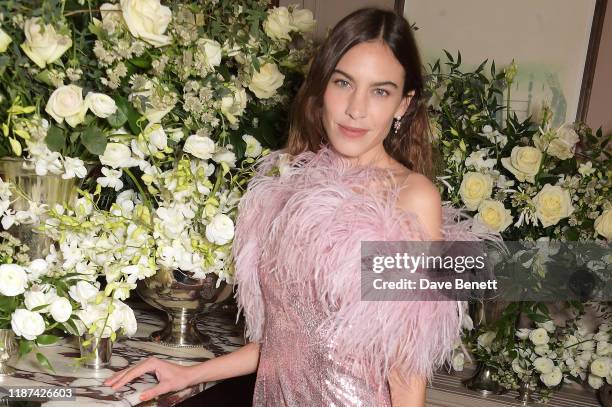 Alexa Chung attends an intimate dinner hosted by Edward Enninful and Anne Mensah in celebration of the BAFTA Breakthrough Brits at Kettner's on...