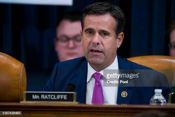 Rep. John Ratcliffe questions Intelligence Committee Minority Counsel Stephen Castor and Intelligence Committee Majority Counsel Daniel Goldman...