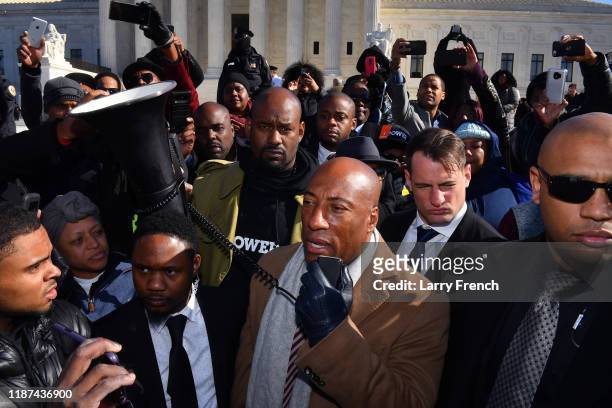 Byron Allen, Founder/Chairman/CEO, Entertainment Studios, appears at the Supreme Court of the United States for racial discrimination suit against...