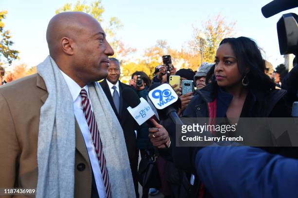 Byron Allen, Founder/Chairman/CEO, Entertainment Studios, appears at the Supreme Court of the United States for racial discrimination suit against...