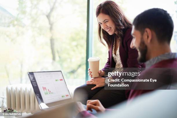 business people having informal meeting in modern office - canada wine stock pictures, royalty-free photos & images