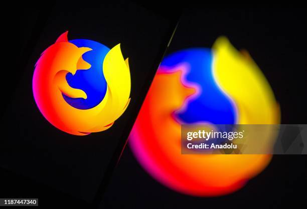 In this illustration photo web browser Mozilla Firefox logos are seen displayed on a laptop and phone screen in Ankara, Turkey on December 10, 2019.