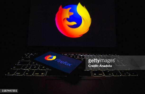 In this illustration photo web browser Mozilla Firefox logos are seen displayed on a laptop and phone screen in Ankara, Turkey on December 10, 2019.