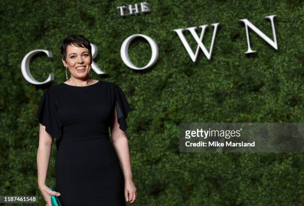 Olivia Colman attends "The Crown" Season 3 world premiere at The Curzon Mayfair on November 13, 2019 in London, England.