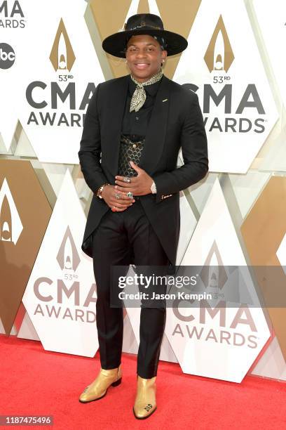 Jimmie Allen attends the 53rd annual CMA Awards at the Music City Center on November 13, 2019 in Nashville, Tennessee.