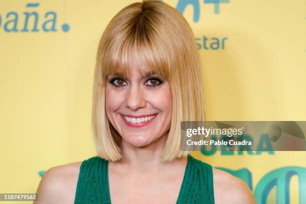 Spanish actress Alexandra Jimenez attends "Si Yo Fuera Rico" premiere at Capitol Cinema on November 13, 2019 in Madrid, Spain.