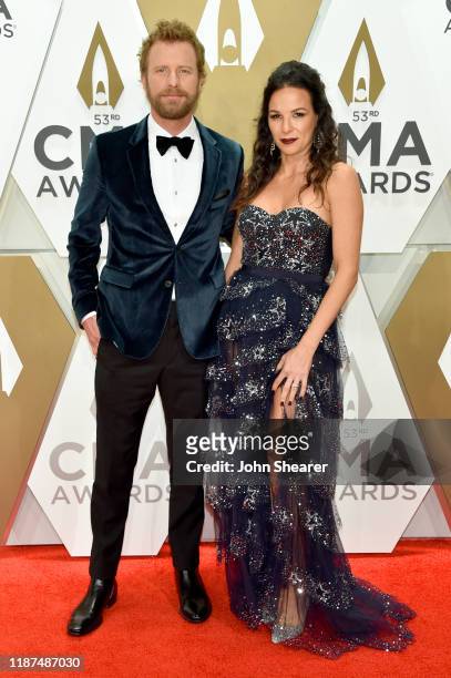 Dierks Bentley and Cassidy Black attend the 53rd annual CMA Awards at the Music City Center on November 13, 2019 in Nashville, Tennessee.