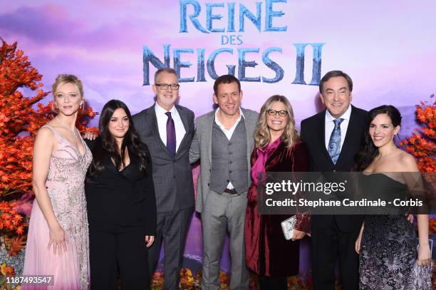 French Voice of Queen Iduna : Prisca Demarez, french voice of Anna : Emmylou Homs, co-director Chris Buck, french voice of Olaf : Dany Boon,...