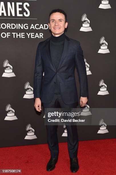 Fonseca attends the Latin Recording Academy's 2019 Person of the Year gala honoring Juanes at the Premier Ballroom at MGM Grand Hotel & Casino on...