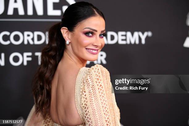 Dayanara Torres attends the Latin Recording Academy's 2019 Person of the Year gala honoring Juanes at the Premier Ballroom at MGM Grand Hotel &...