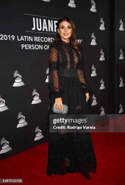 Paula Fernandes attends the Latin Recording Academy's 2019 Person of the Year gala honoring Juanes at the Premier Ballroom at MGM Grand Hotel &...