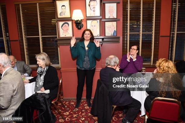 Karen Carpenter attends "Harry Townsend's Last Stand" celebrating Len Cariou and Craig Bierko at Sardis Restaurant on November 13, 2019 in New York...