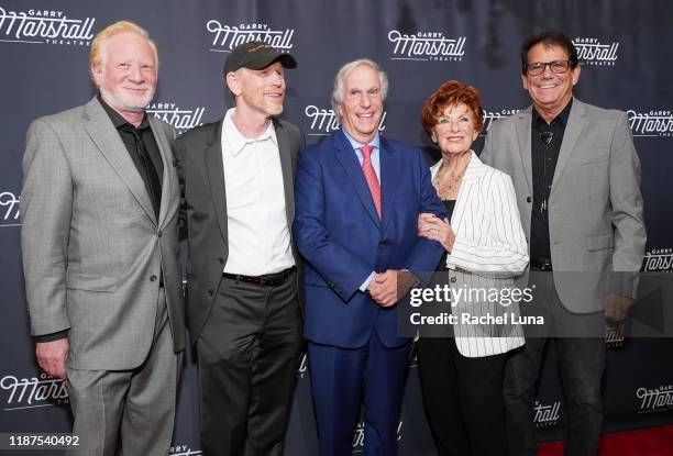 Don Most, Ron Howard, Henry Winkler, Marion Ross and Anson Williams attend Garry Marshall Theatre's 3rd Annual Founder's Gala Honoring Original...