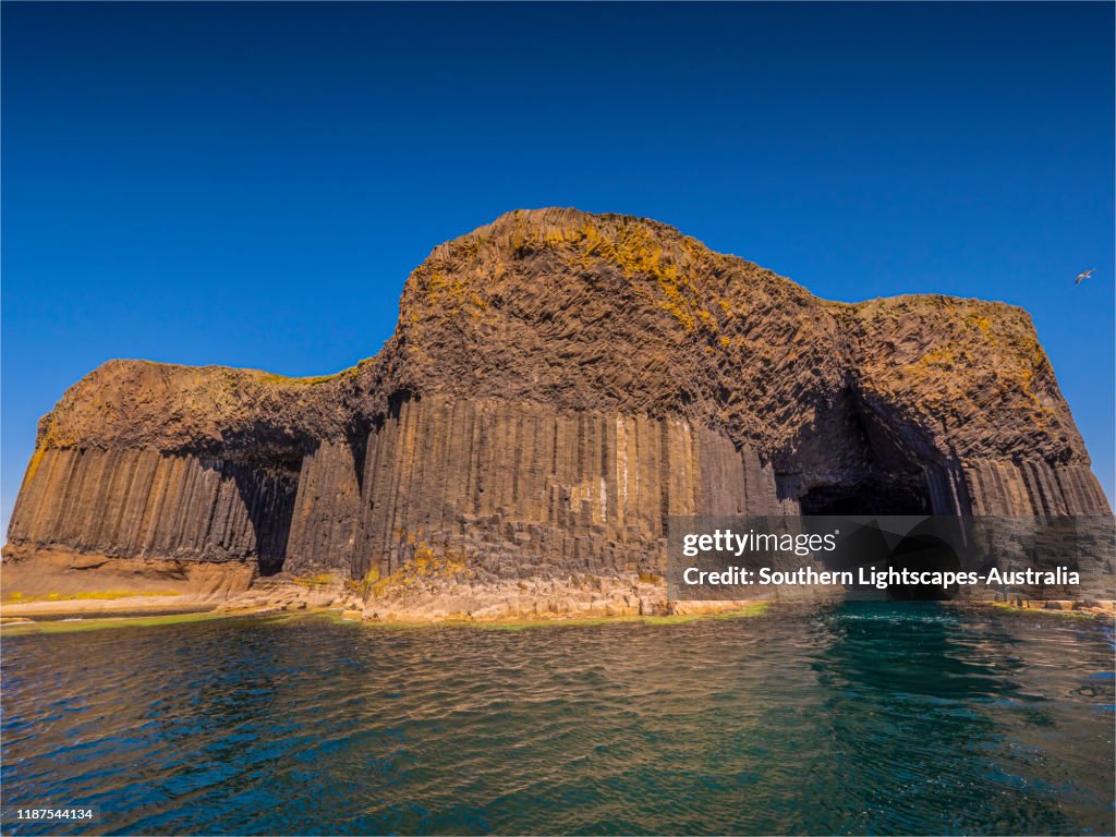 Fingals cave, Isle of Staffa, Inner-Hebrides, Scotland, United Kingdom.