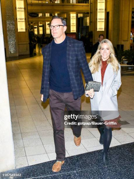 Matthew Lillard and Heather Helm are seen on December 09, 2019 in Los Angeles, California.