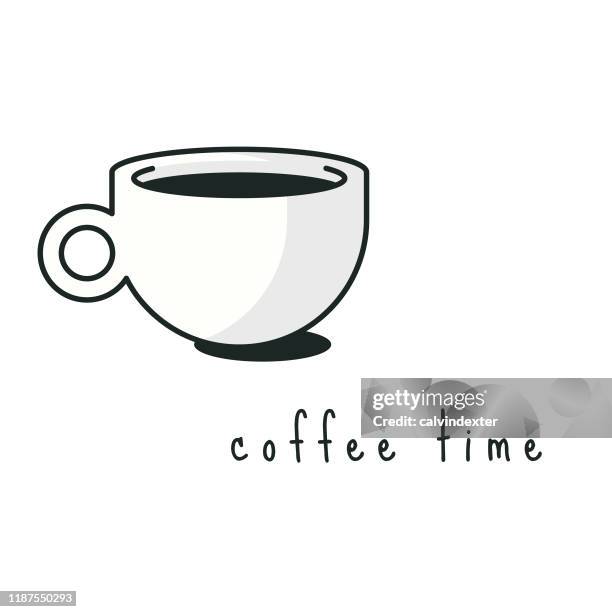 coffee cup design - waking up refreshed stock illustrations