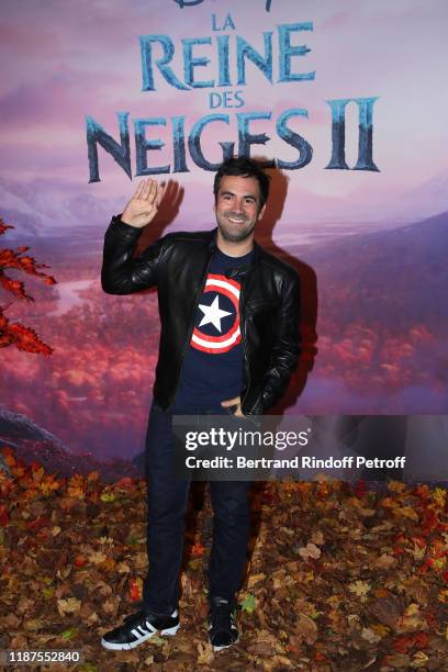 Alex Goude attends the "Frozen 2 - La Reine Des Neiges 2" Paris Gala Screening at Cinema Le Grand Rex on November 13, 2019 in Paris, France.