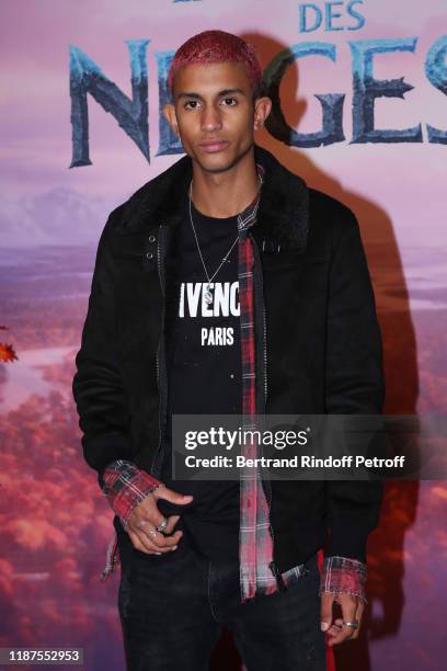 Rayan LVTT attends the "Frozen 2 - La Reine Des Neiges 2" Paris Gala Screening at Cinema Le Grand Rex on November 13, 2019 in Paris, France.