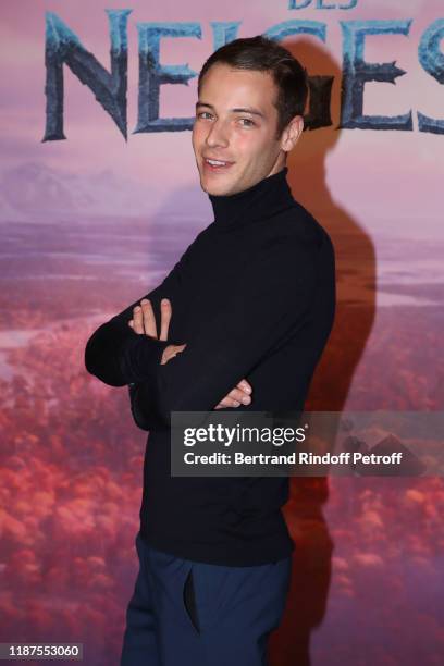 Louis Morin attends the "Frozen 2 - La Reine Des Neiges 2" Paris Gala Screening at Cinema Le Grand Rex on November 13, 2019 in Paris, France.