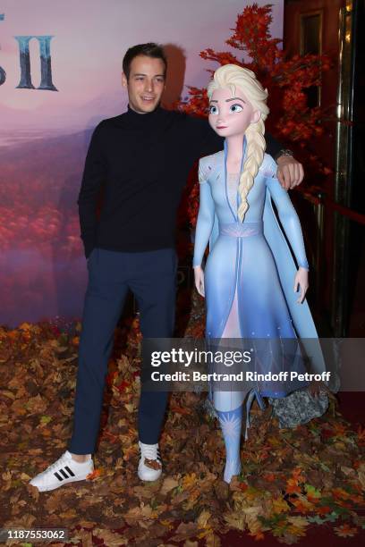 Louis Morin attends the "Frozen 2 - La Reine Des Neiges 2" Paris Gala Screening at Cinema Le Grand Rex on November 13, 2019 in Paris, France.