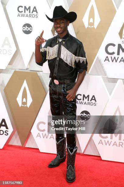 Lil Nas X attends the 53nd annual CMA Awards at Bridgestone Arena on November 13, 2019 in Nashville, Tennessee.