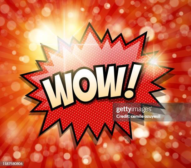 bright wow symbol - changing consumer behavior stock illustrations