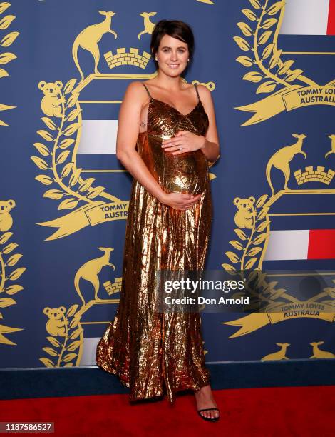 Jesinta Franklin attends the Tommy Hilfiger Party on November 14, 2019 in Sydney, Australia.