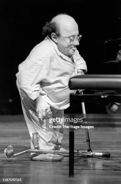 Michel Petrucciani, North Sea Jazz Festival, The Hague, Netherlands, 1998. Artist Brian Foskett.